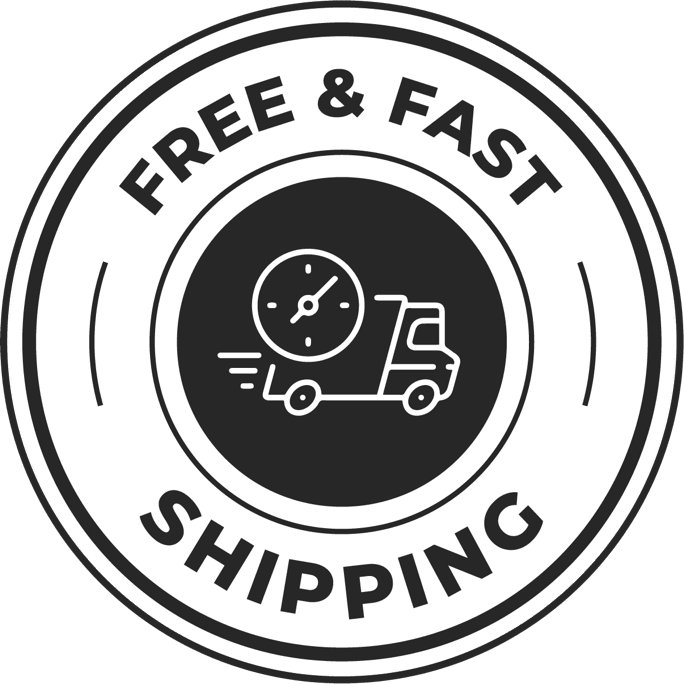 Free and Fast Shipping seal for all Boostaro orders in the US.